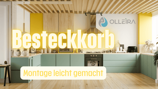 Besteckkorb - Montage leicht gemacht - Premium Küche im Hintergrund