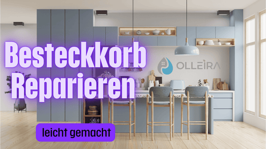 besteckkorb reparieren - leicht gemacht - Hochwertige Küche im Hintergrund